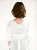 柔らか質感のシフォンボブ