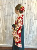 袴や着物のヘアーセットと着付は北区表町ヘアスペースムーンで！