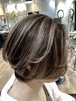 ロダット 横浜(LODAT by little)&nbsp;コントラストハイライト×ボブ【LODAT横浜】