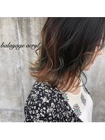 アンルーク ヘア(+1 unluke hair)&nbsp;[+1unluke]2022-SS/balayage×acryl