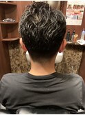 七三オールバック　外国人風　田町　理容室