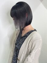 ジェム(GEM)&nbsp;ミニボブ/前下がり/切りっぱなし/グレージュ