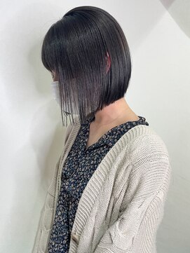 ジェム(GEM) ミニボブ/前下がり/切りっぱなし/グレージュ