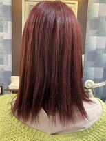 アクアスヘアーデザイン 三篠店(AQUAS hair design) サラサラ赤髪