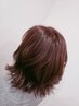 《透明感あふれる髪に》カット+艶カラー+ヘッドスパ　¥11000