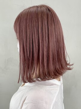 アイティーバイアルバム 藤沢店(IT by ALBUM) ピンクベージュ_くびれヘアツートンカラーアースカラー_ba300351