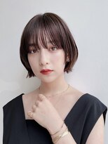 トルネード(TORNADO) 大人ショートボブ ミニボブ 前髪あり 丸顔面長エラ張り K1015