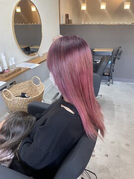 アノイ ポム(annoii_pom) ベリーピンクブリーチ込み