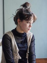 アイティーバイアルバム 松戸店(IT by ALBUM)&nbsp;おだんごアレンジ_チェリーブラウンフェミニンロング_9225