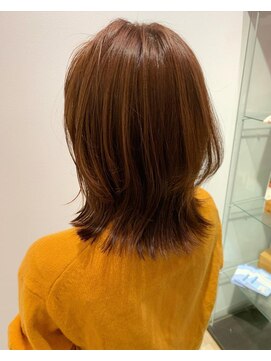 ネオヘアー 曳舟店(NEO Hair) オレンジブラウン/レイヤーカット
