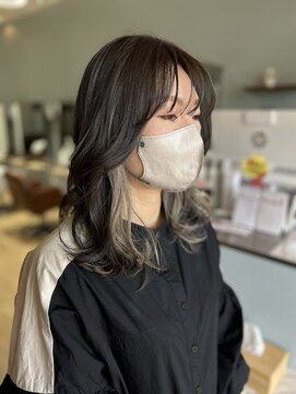 イルファ セイユウ 上野芝店(ehl:fa SEIYU) インナーグレー　×　外ハネミディアム