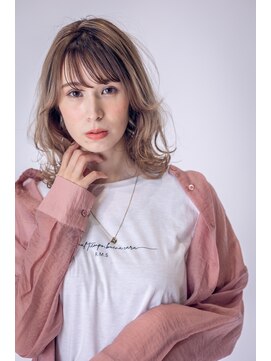 スノードロップ 高円寺店(Snowdrop) 前髪/マチルダボブ/ピンクベージュ/インナーグレージュ/高円寺