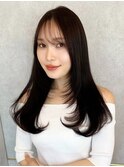 韓国風前髪×レイヤーカット【髪質改善/新宿/レイヤーカット】