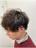 ツーブロック×緩めスパイラル
