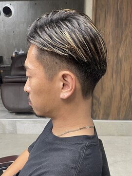 フイ 自由が丘(men's salon Hui) メンズ/アップバング/ツーブロックマッシュ/束感ショート波巻き