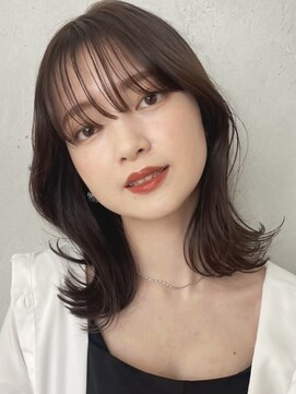 ノイ(noi) 顔周りレイヤーカットくびれヘアミルクティーベージュカラー