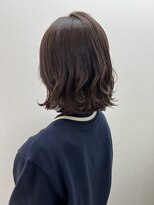 アールモンドヘア新世界&nbsp;#切りっぱなしボブ#ミディアムヘア