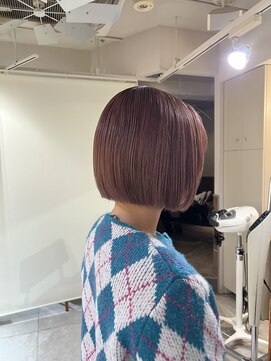 キャンバス バイ ネオリーブ 横浜西口(Canvas by neo.) ボブカット　切りっぱなし　似合わせカット