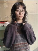 レイヤーボブ、ウェーブパーマ〈鈴木〉
