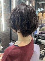 ベイショア(Bay Shore NY)&nbsp;フレンチマッシュパーマニュアンスカラーグレーベージュ