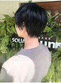 レイヤーショート　大人ショート　艶感　アッシュ　20代30代