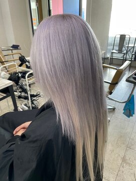 アジールヘア 所沢プロペ通り店(agir hair) シアーカラー姫カットカールラベンダーシルバーカラー所沢練馬