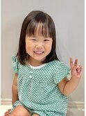 キッズカット/子供カット/ショートカット/女の子/前下がり