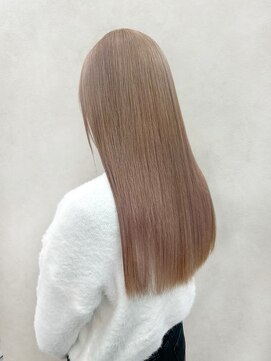 クム 横浜(qumu) 【qumu MARIKO】ケアブリーチ×ミルクティーベージュ