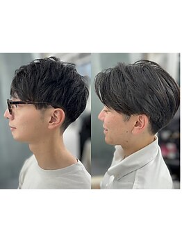 【箕面駅徒歩5分】ビジネスシーンで好印象な洗練された似合わせカット。清潔感と個性を両立したヘアご提案