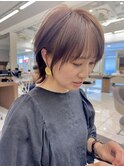 ショートより少しボブより耳掛けショートボブ