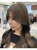 韓国風顔まわりレイヤーカット【渋谷/表参道/Merak/髪質改善】