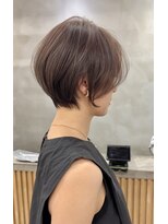 ロンドプロフィール 浦和(Lond profil)&nbsp;大人可愛い20代30代40代黒髪前下がりショートボブ丸みショート◎