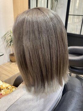 ジュイール 富士見ヶ丘(jouir) 富士見ヶ丘ショートイルミナカラー顔周りレイヤーカット白髪染め