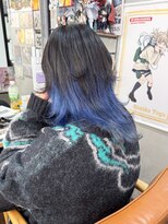 ヲタクに美容室は難しい。&nbsp;インナーカラー/ウルフレイヤー/インナーブルー/ウルフカット