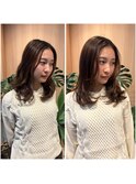 髪ドクター吉井/ミディアムレイヤー/ブラウン/20代30代