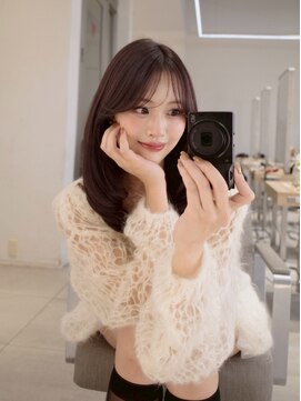 ノク(nok) イメチェンピンクベージュ前髪