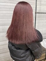 ロックス バイ マグ 松本(rocks BY MAG)&nbsp;大人可愛い◎ブリーチ ピンクベージュ ロング×艶髪レイヤー