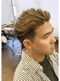 リバースセンターパート刈り上げセンターパートサーフカール