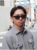 30代　大人男子の色気センターパート　原宿