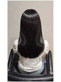 セミロング×髪質改善カラー