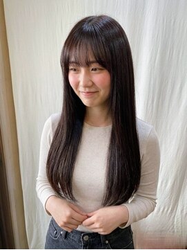 ココカラヘアー ニコ(cococara hair nico) 髪質改善ストレート/カシスブラウン/レイヤーカット/ロング