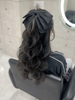 クラン 東心斎橋店(Clan)&nbsp;高めハーフアップ/心斎橋ヘアセット