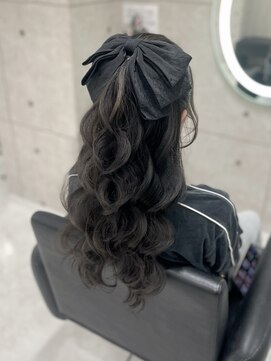 クラン 東心斎橋店(Clan) 高めハーフアップ/心斎橋ヘアセット