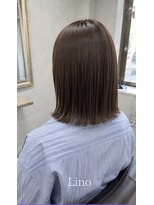 髪質改善Lino hair/縮毛矯正/白髪ぼかし/ハイライト/メンズカット【リノヘア】 ボブストレート/髪質改善ストレート/髪質改善縮毛矯正/艶髪