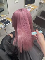 リグ 横浜(Lig.)&nbsp;ピンクカラーピンクヘアーブリーチダブルカラーハイトーン横浜駅
