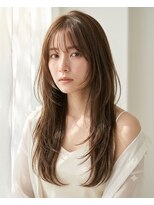 ミンナノポリシー(MIN NANO//POLICY)&nbsp;ハッシュカット×透明感ブラウンロング