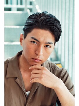 リップスヘアー 銀座(LIPPS hair) ルードジェリーリバース イメチェン オールバック 刈り上げ