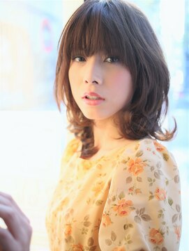 トレ(TRE) +animo南流山+ 重めバングが新鮮！ランダムカールc