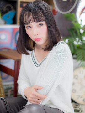 カバーヘア イヴ 戸頭店(COVER HAIR EVE) *+EVE戸頭+*…インナーカラー★小顔前下がりミディa