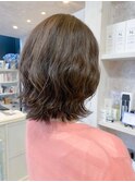 福山市美容室Caary人気 マロンブラウン秋カラー ミディアム